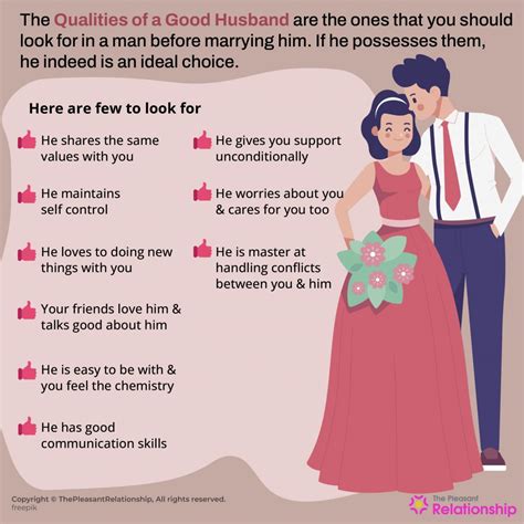 qualities of a good husband.